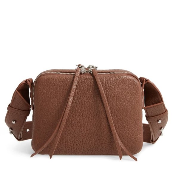 NWT ALL SAINTS Leather Grain Vincent Crossbody Bag - Picture 5 of 6